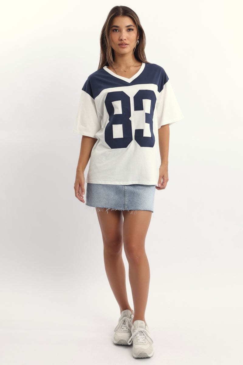 White Graphic Tee Short Sleeve