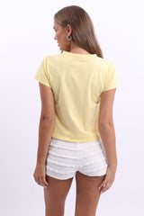 Yellow Graphic Tee Short Sleeve
