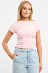 Pink Graphic Tee Short Sleeve