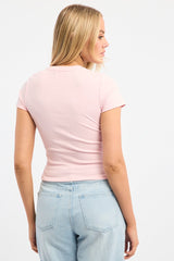 Pink Graphic Tee Short Sleeve
