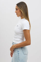 White Graphic Tee Short Sleeve