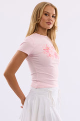 Pink Graphic Tee Short Sleeve