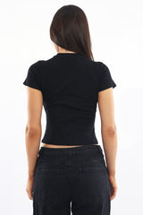 Black Graphic Tee Short Sleeve