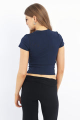 Blue Graphic Tee Short Sleeve