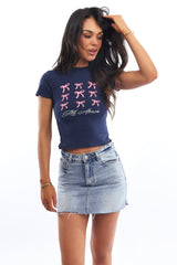 Blue Graphic Tee Short Sleeve