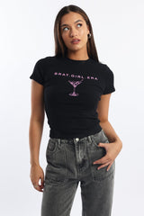 Black Graphic Tee Short Sleeve