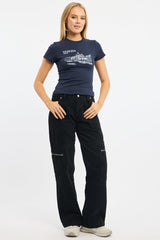 Blue Graphic Tee Short Sleeve