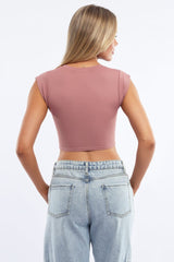 Pink Graphic Tee Short Sleeve Crop