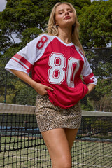 Red Sport Tee Short Sleeve