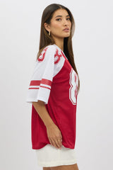Red Sport Tee Short Sleeve