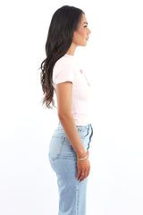 Pink Graphic Tee Short Sleeve