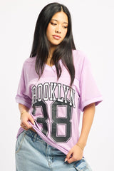 Purple Sport Tee Short Sleeve