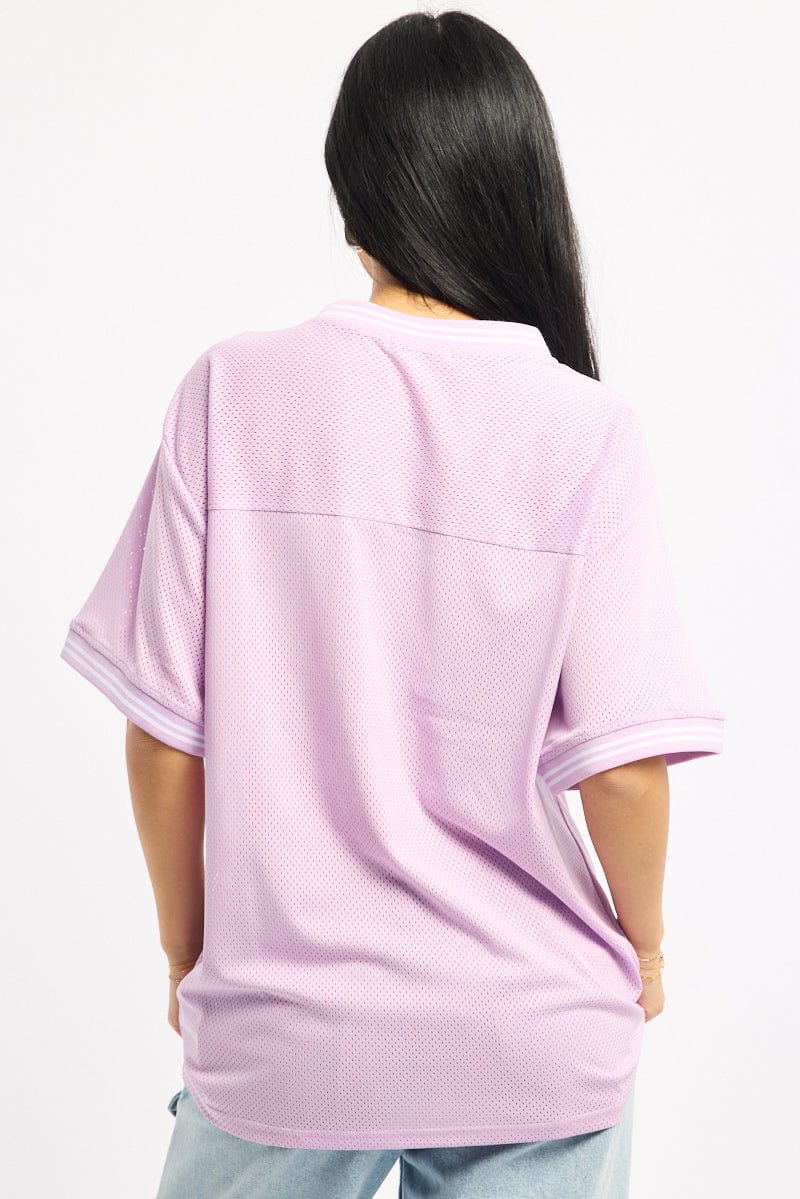 Purple Sport Tee Short Sleeve