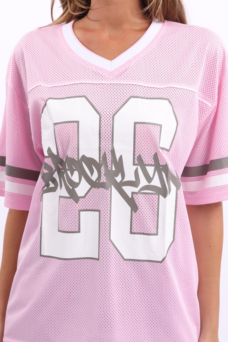 Pink Sport Tee Short Sleeve