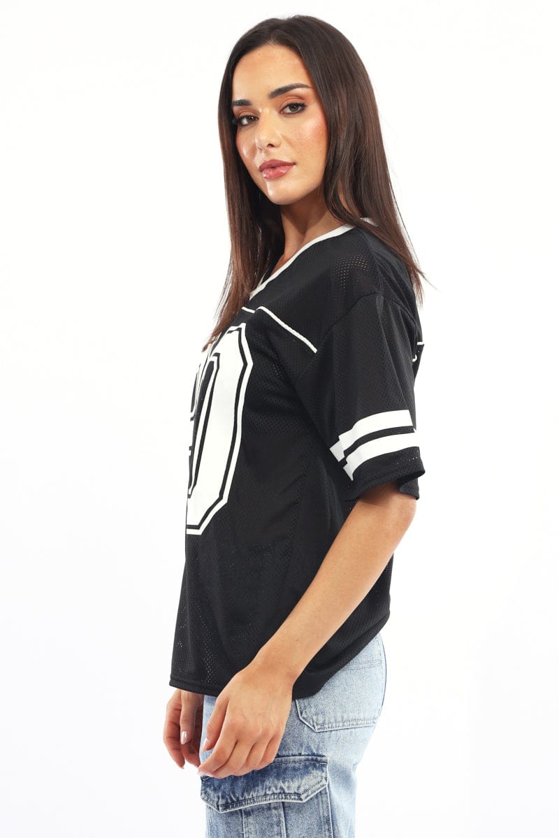 Black Sport Tee Short Sleeve