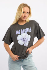 Grey Graphic Tee Short Sleeve