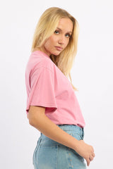 Pink Oversized Tee Short Sleeve