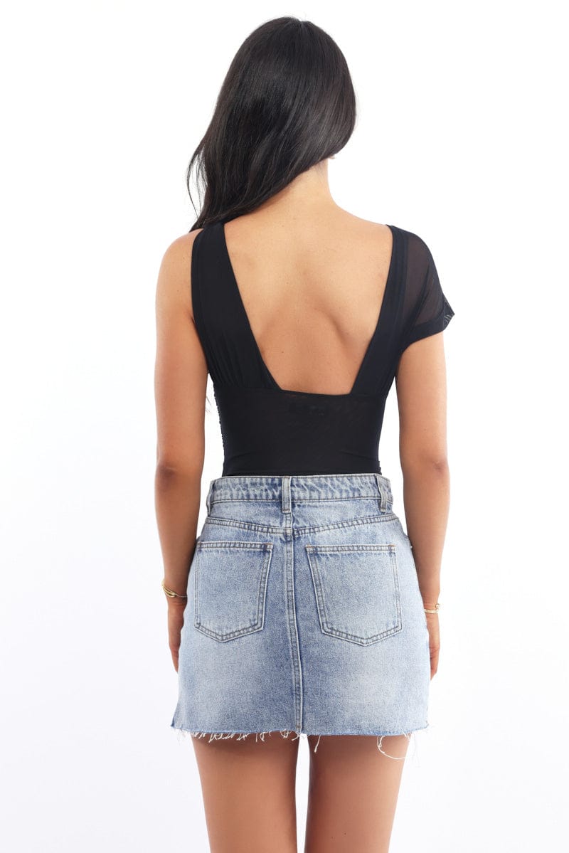 Black Bodysuit Mesh
