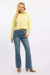 Yellow Chenille Knit Jumper Long Sleeve