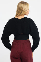 Black Knit Shrug