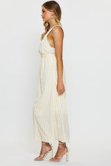 Check Maxi Dress Sleeveless