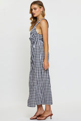 Check Maxi Dress Sleeveless