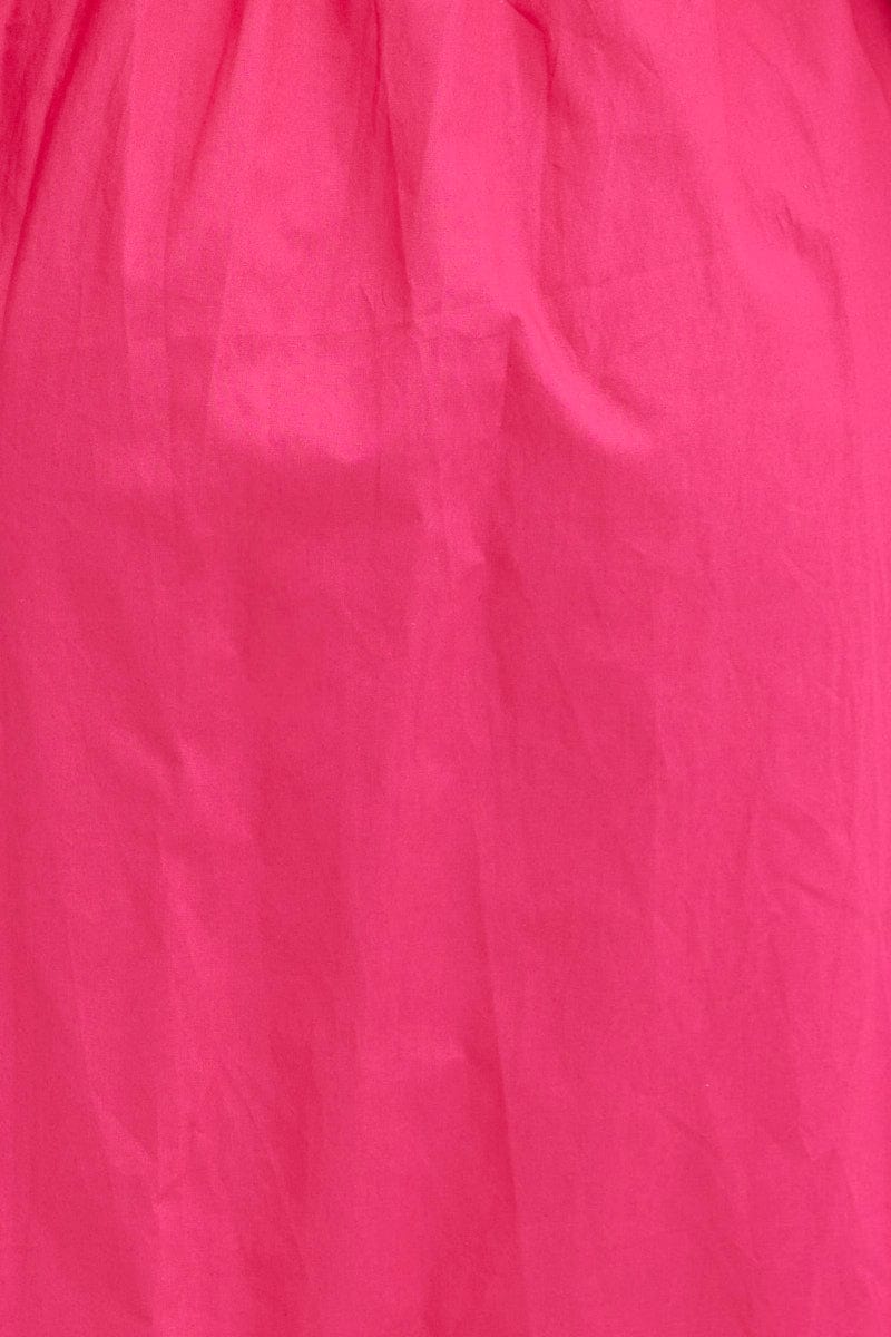 Pink Dress Off Shoulder Maxi