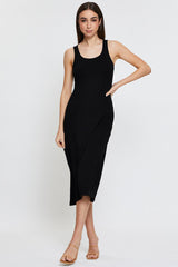 Black Midi Dress Sleeveless