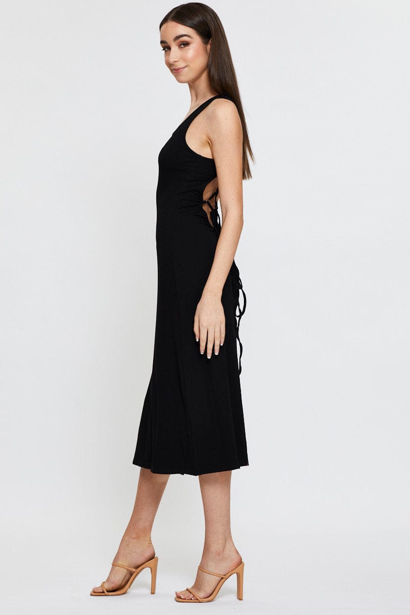 Black Midi Dress Sleeveless