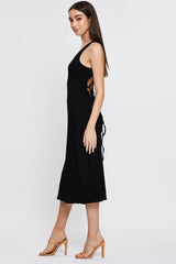 Black Midi Dress Sleeveless