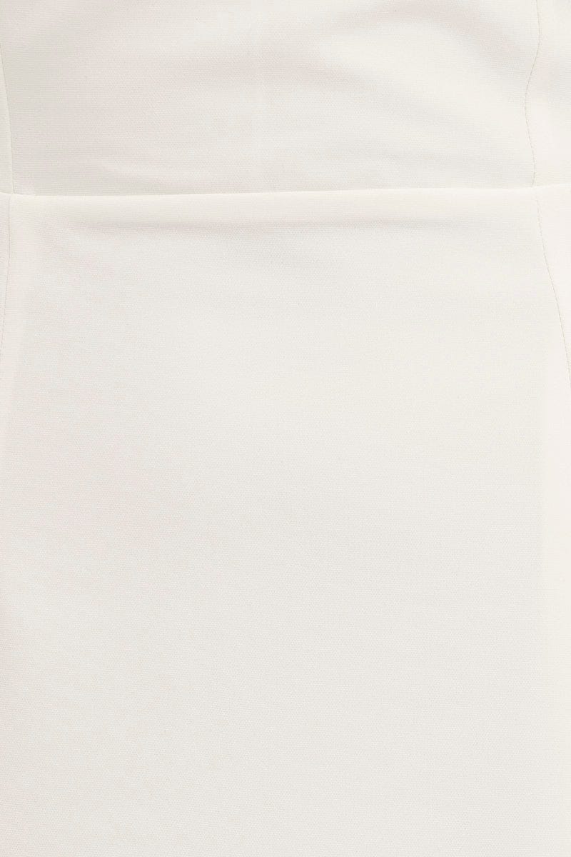 White Midi Dress Bodycon