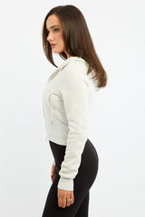 Grey Zip Through Hoodie
