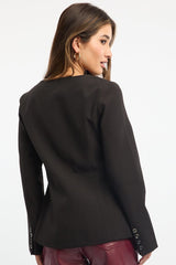 Black Fitted Blazer Jacket