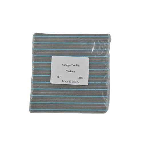 Spongie - Large Grey-Blue Medium Grit - 12 Pack
