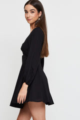 Black Mini Dress Long Sleeve