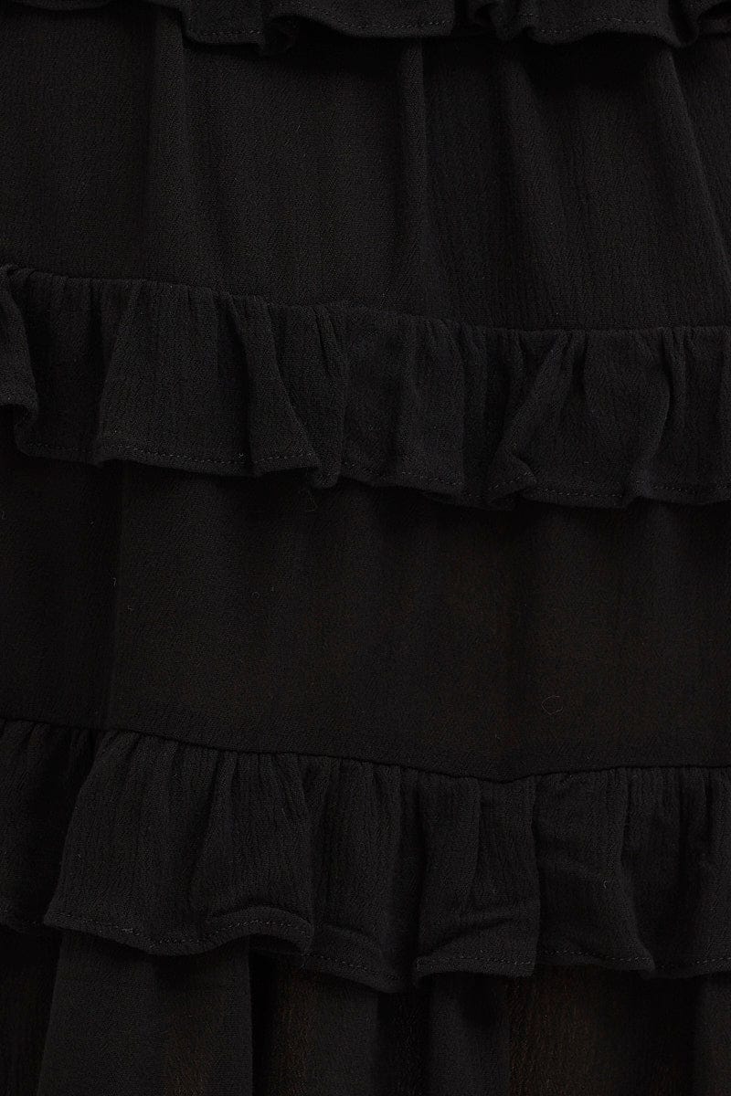 Black Mini Dress One Shoulder Sleeveless