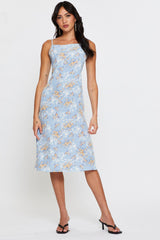 Print Midi Dress Sleeveless