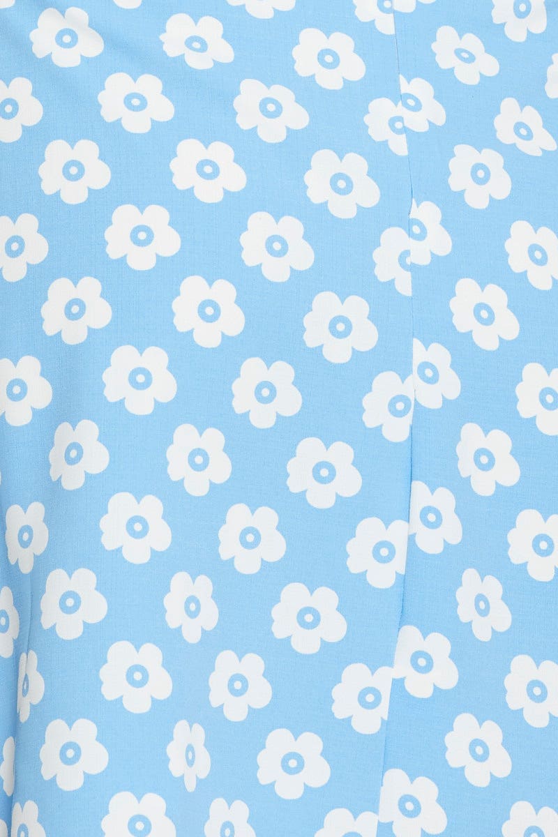 Floral Print Mini Dress Sleeveless