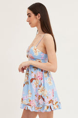 Print Mini Dress Sleeveless