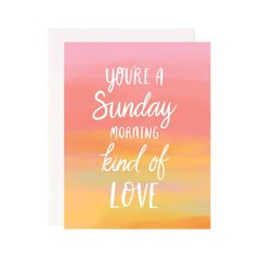 Sunday Morning Greeting Card - Spiral Circle