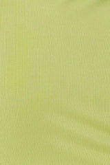 Green Snap Button Off Shoulder Dress