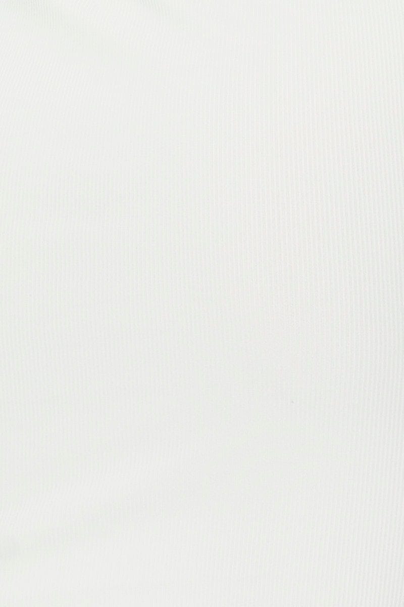 White Snap Button Off Shoulder Dress