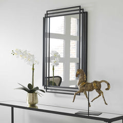 Uttermost Home Decor Uttermost Amherst Black Mirror