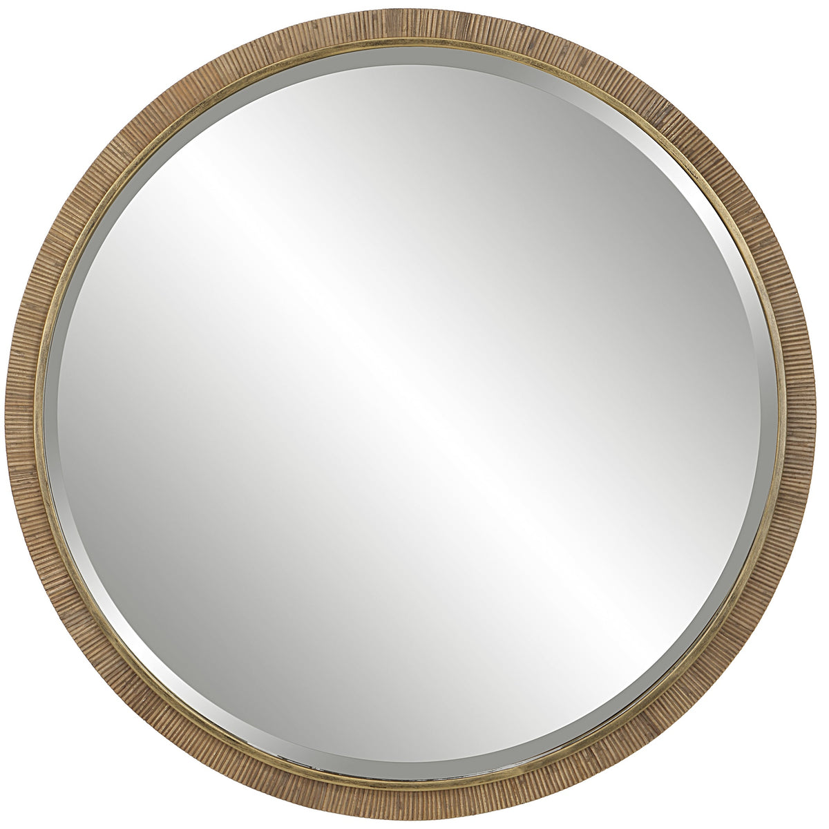 Uttermost Home Decor Motor Freight - Rate to be Quoted Uttermost Paradise Round Rattan Mirror