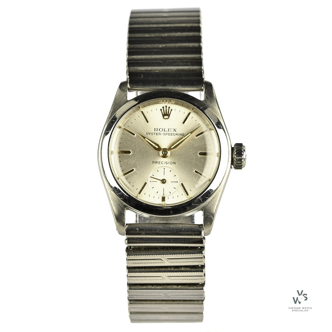 Vintage Rolex Speedking Precision - Manual Wind Patented Super Balance - c.1946 - Vintage Watch Specialist
