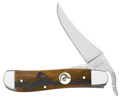Case XX™ Knives Ducks Unlimited Russlock Etched Antique Bone 7544 Pocket Knife